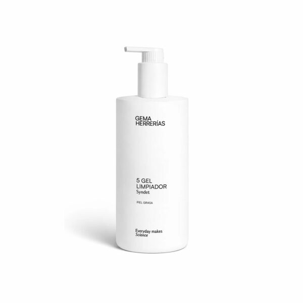 gh 5 Gel Limpiador Syndet piel grasa – gel limpiador facial seborregulador con ácido succínico e inulina