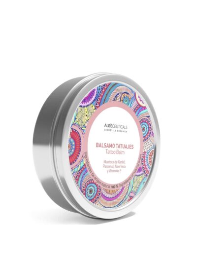 Aloeceuticals Bálsamo para tatuajes (Manteca de Karité + Pantenol + Aloe vera + Vitamina E)