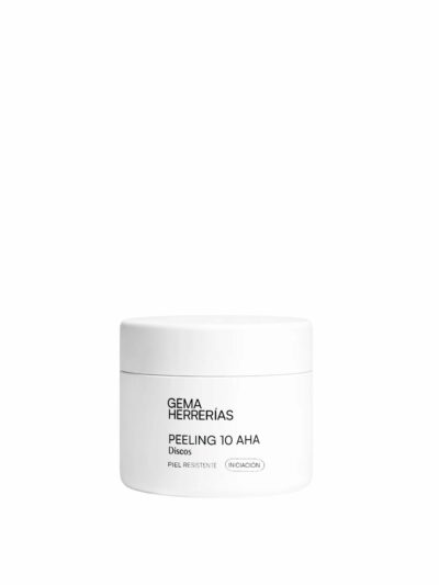 Gema Herrerías gh Peeling 10 AHA Discos Piel Iniciación – peeling químico con ácido glicólico cítrico y málico para piel resistente