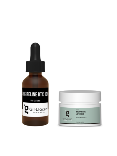 Dúo Lifting: Activo Concentrado Argireline BTX 10% + Crema Hidratante Antiedad Textura Rica 25ml Gil Llácer