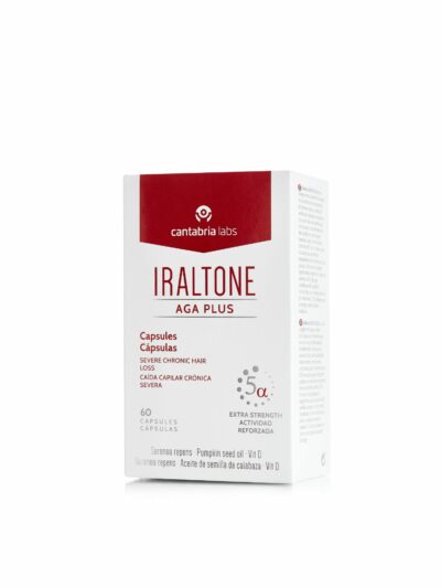 Iraltone AGA Plus 60 cápsulas – complemento alimenticio para caída capilar crónica severa