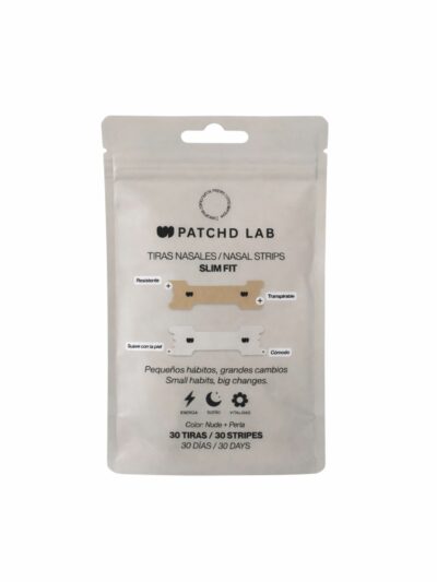 PATCHD LAB Tiras Nasales Slim Fit Nude/Perla 30 unidades – tiras nasales discretas con adhesivo hipoalergénico