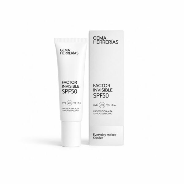 gh Factor Invisible SPF50 Amplio Espectro 45 ml – protector solar gel invisible con acabado mate