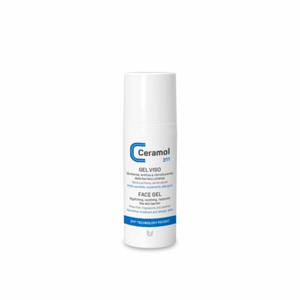 Ceramol Gel Facial 50 ml – gel hidratante sin aceite para piel sensible mixta o acneica