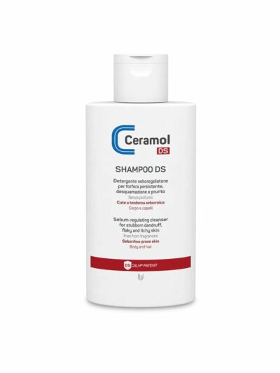 Ceramol Shampoo DS 200 ml – champú calmante para dermatitis seborreica caspa descamación y picor